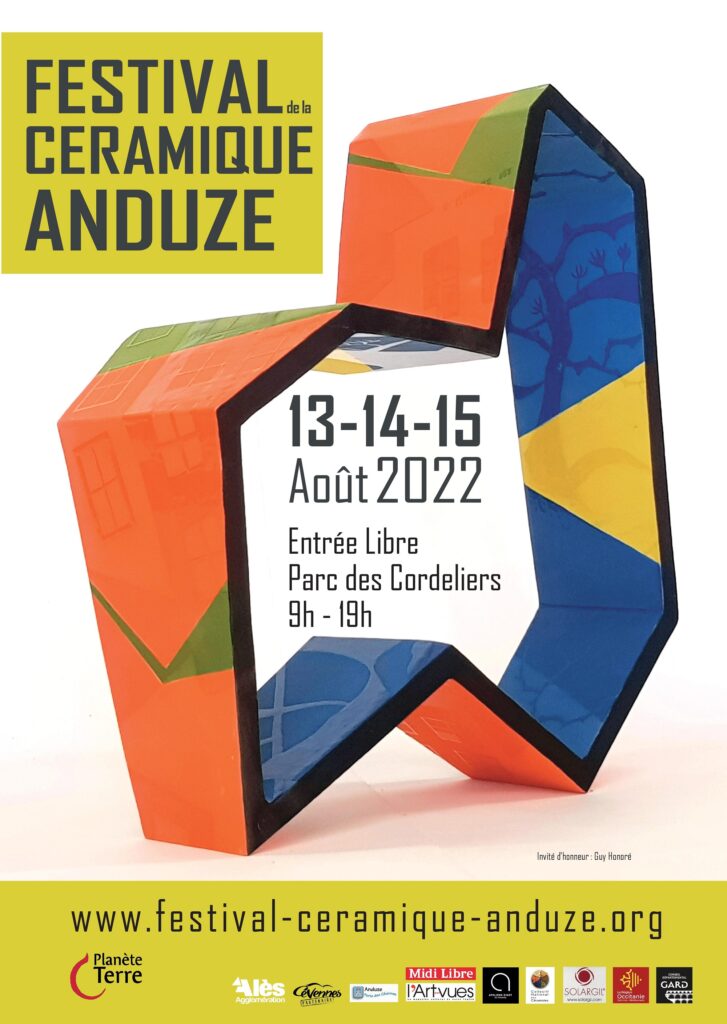 affiche festival de la céramique d'Anduze - août 2022