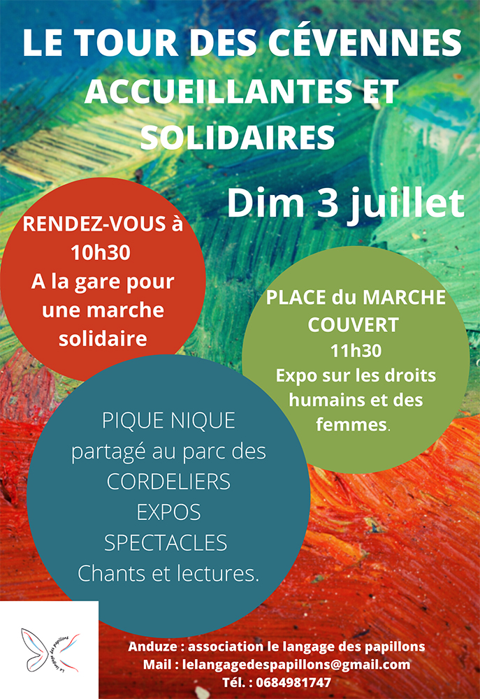 Affiche Tour des Cévennes accueillantes et solidaires - anduze le 3 juillet 2022