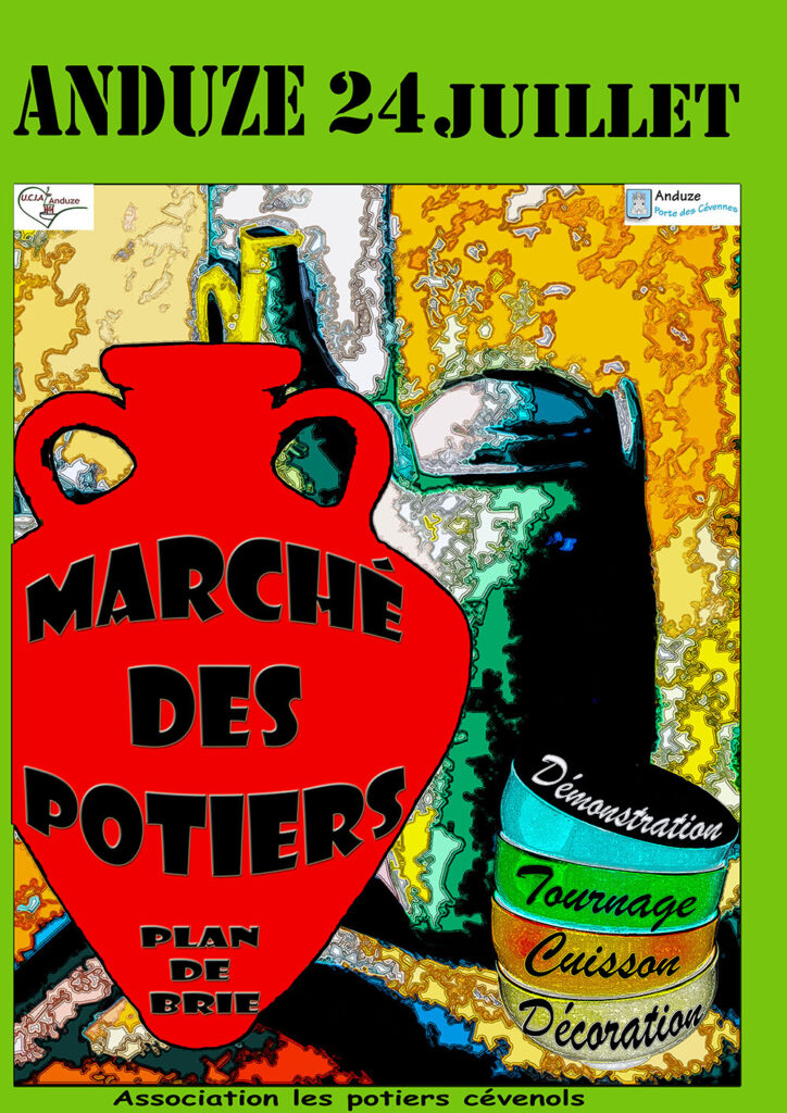 Affiche Marché des Potiers - 24 juillet 2022