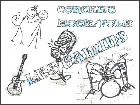 illustration concert Les Gamins - Le glacier - 11 août 2022