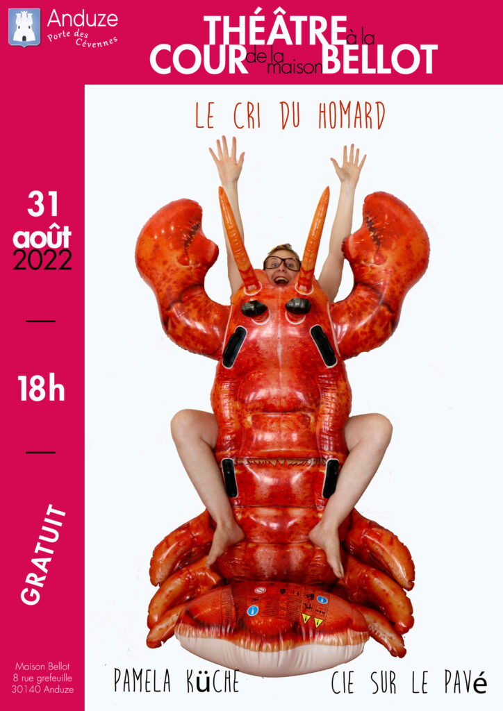 affiche théâtre cour Bellot - Le Cri du homard - 31 août 2022