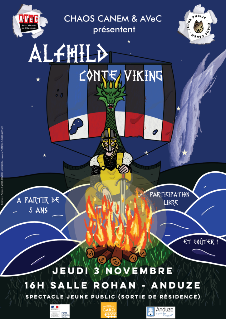 affiche Alfhild conte viking - 3 novembre 2022