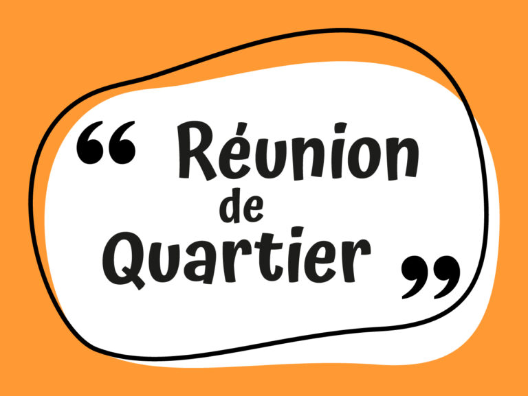 illustration réunion de quartier