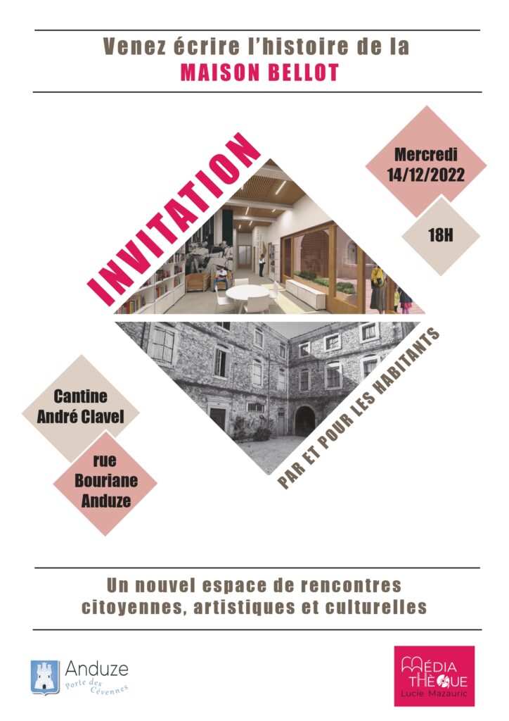 Affiche concertation maison Bellot _ 14 décembre 2022