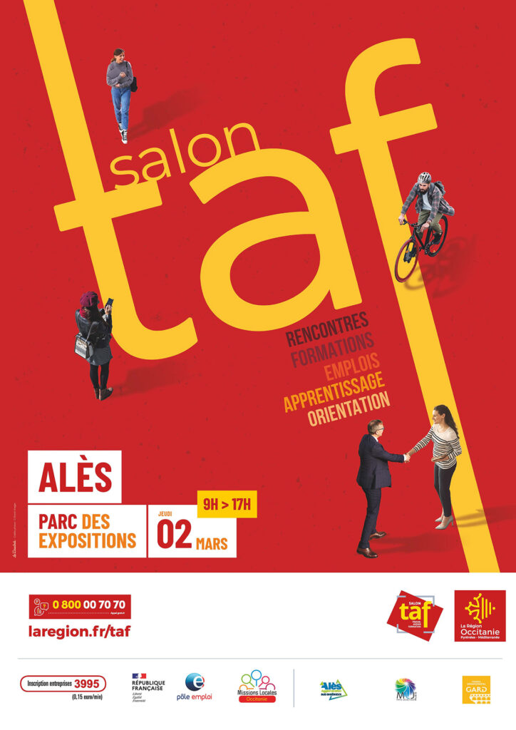 affiche Salon TAF 2023 - Alès - 2 mars 2023