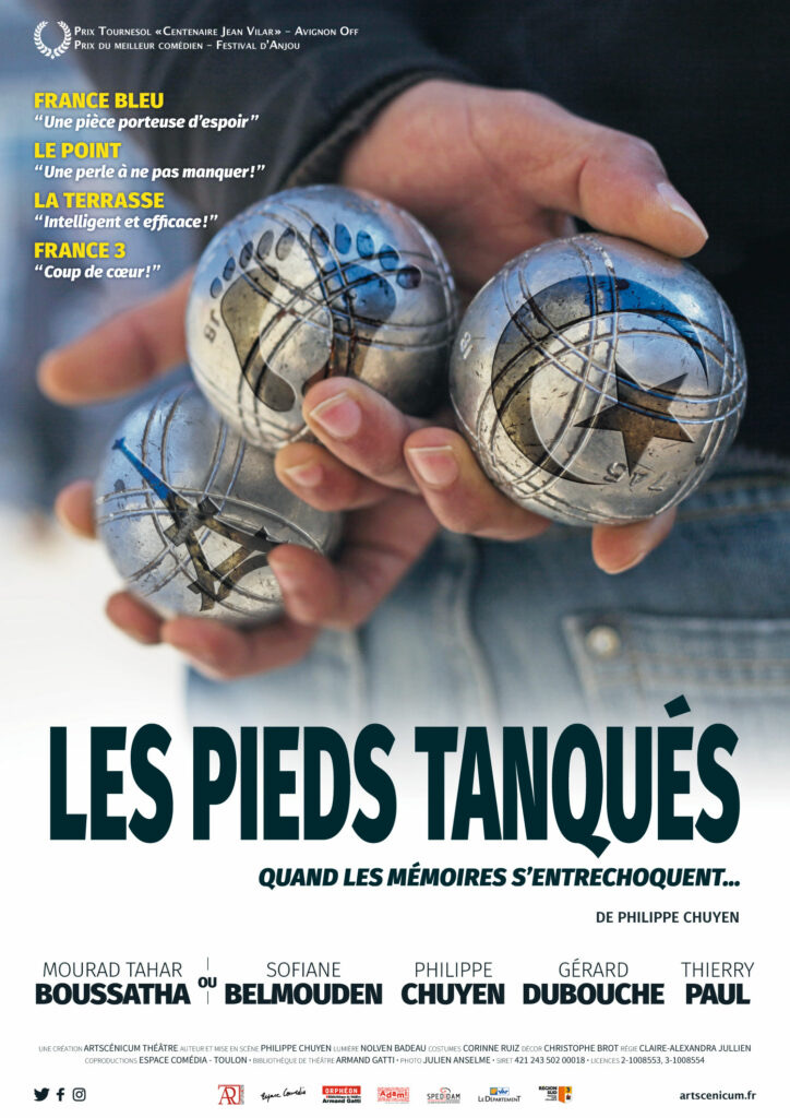Affiche de la pièce de théâtre "Les Pieds tanqués" - 19 mars 2023 - Parc des Cordeliers