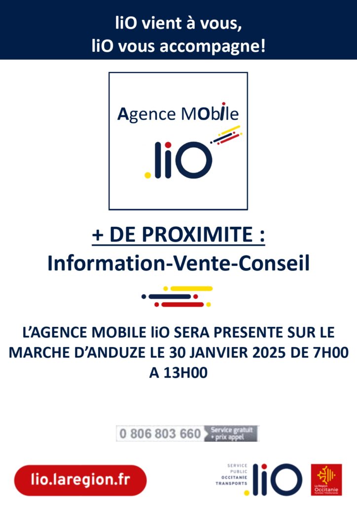 Agence mobile liO à Anduze