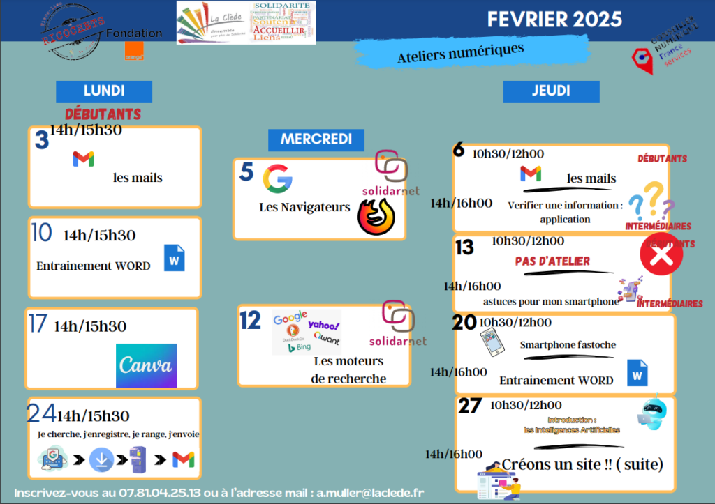 Ateliers numériques de la Clède