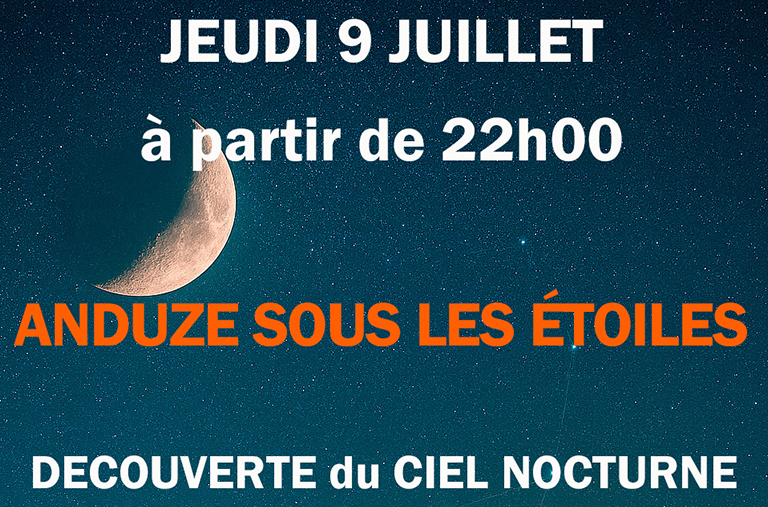 Anduze sous les étoiles, découverte du ciel Nocturne